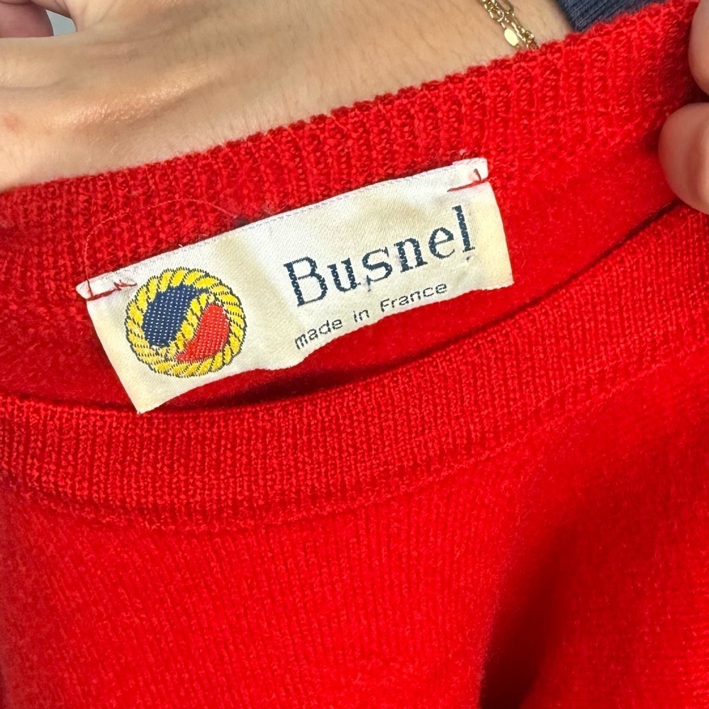 Vintage Busnel Anchor Wool Sweater - Picture 3 of 8